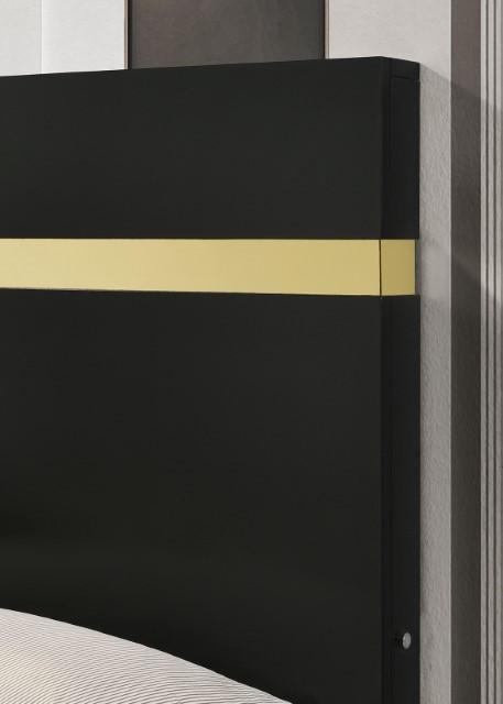 Lillestrom Bed Black - Marjories Furniture (Las Vegas, NV)