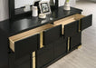 Lillestrom Bed Black - Marjories Furniture (Las Vegas, NV)