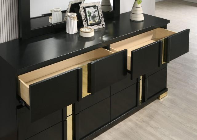 Lillestrom Bed Black - Marjories Furniture (Las Vegas, NV)