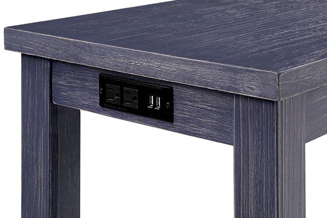 Caerleon 3 & 4 Piece Counter Ht. Set Gray & Blue - Marjories Furniture (Las Vegas, NV)