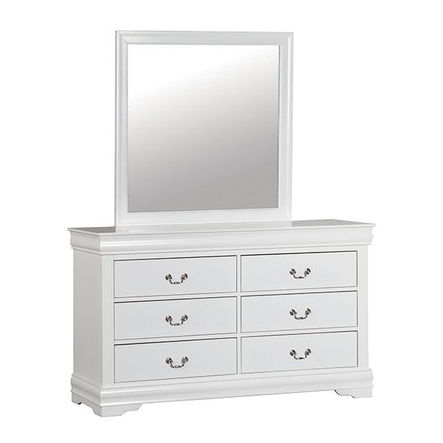 Louis Philippe Dresser White - Marjories Furniture (Las Vegas, NV)