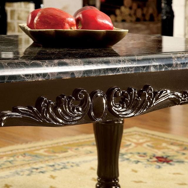 Brampton Espresso/Black Faux Sofa Table - Marjories Furniture (Las Vegas, NV)