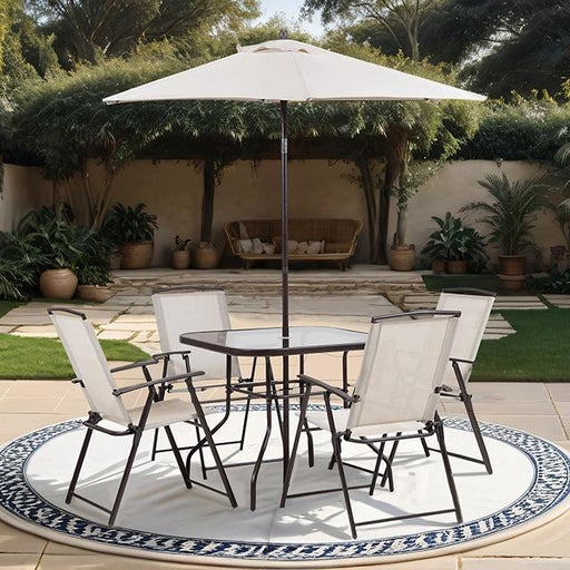 Fallone 7 Pc. Outdoor Dining Set - Marjories Furniture (Las Vegas, NV)