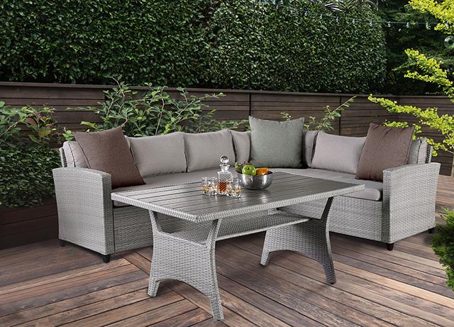Kimara 3 & 5 Piece. Patio Dining Set - Marjories Furniture (Las Vegas, NV)