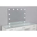 Valentina Vanity Set White & Dark Gray - Marjories Furniture (Las Vegas, NV)