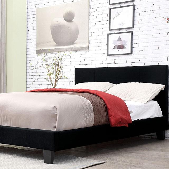 Sims Bed Grey & Black - Marjories Furniture (Las Vegas, NV)