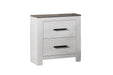 Chuint Night Stand in Whitewash + Smoking Grey - Marjories Furniture (Las Vegas, NV)
