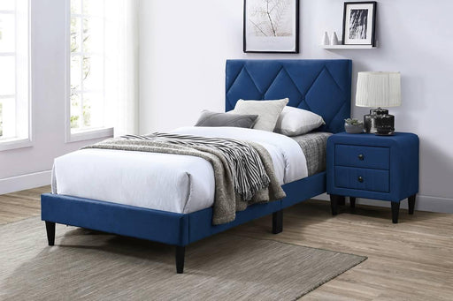 Liihcc Twin Bed in Navy Blue - Marjories Furniture (Las Vegas, NV)