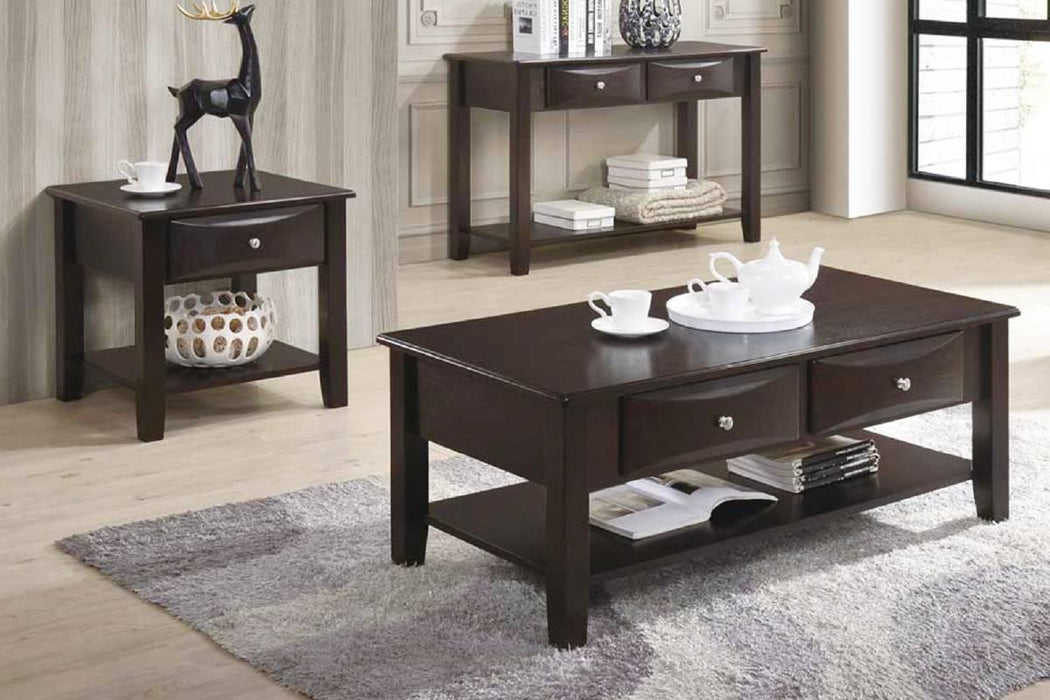 Liihct End Table in Antique Black - Marjories Furniture (Las Vegas, NV)