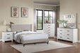 Liihcc Queen Bed in Light Brown Burlap - Marjories Furniture (Las Vegas, NV)