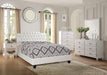 Chyuan Full Bed in White / Espresso - Marjories Furniture (Las Vegas, NV)