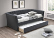 Liihcc Day Bed/Charcoal Burplap in Charcoal / Na - Marjories Furniture (Las Vegas, NV)