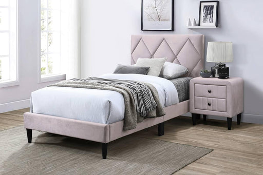 Liihcc Twin Bed in Light Pink - Marjories Furniture (Las Vegas, NV)