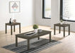 Liihfd 3-Pcs Coffee Table Set in Dark Grey - Marjories Furniture (Las Vegas, NV)