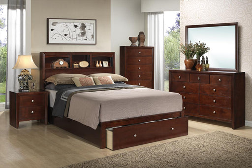 Liihfd Mirror 45" X 35"H in Brown Cherry - Marjories Furniture (Las Vegas, NV)