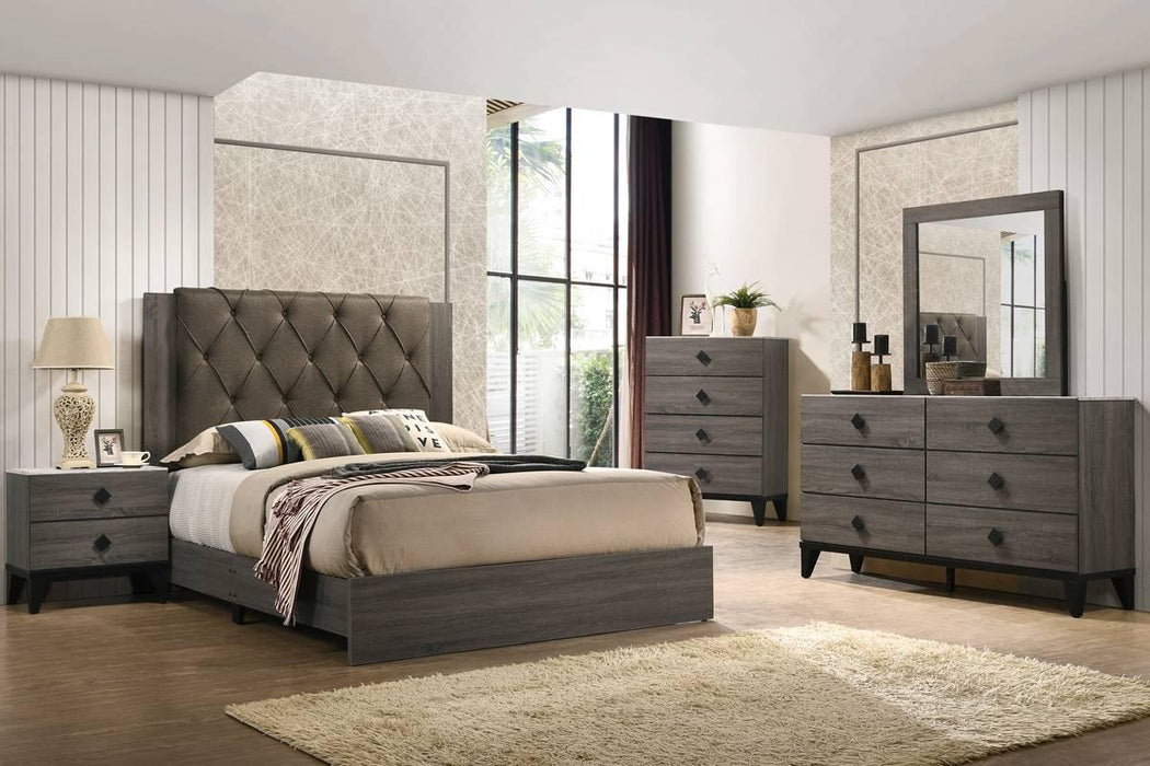 Liihfd Queen Bed in Foil Grey - Marjories Furniture (Las Vegas, NV)