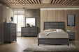 Liihfd Queen Bed/Pu Foil Grey in Foil Grey - Marjories Furniture (Las Vegas, NV)