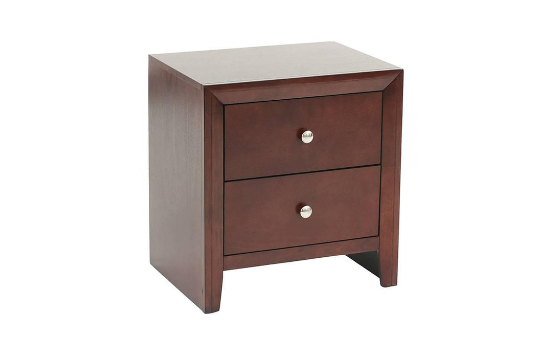 Liihfd Night Stand 22" X 16" X 24"H in Brown Cherry - Marjories Furniture (Las Vegas, NV)