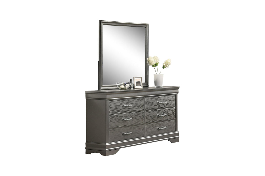 Liihfd Mirror in Dark Gray - Marjories Furniture (Las Vegas, NV)
