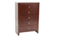 Liihfd Chest 32" X 16" X 47"H in Brown Cherry - Marjories Furniture (Las Vegas, NV)