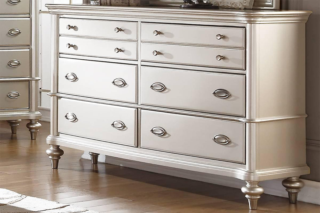 Mcraft Dresser in Silver - Marjories Furniture (Las Vegas, NV)