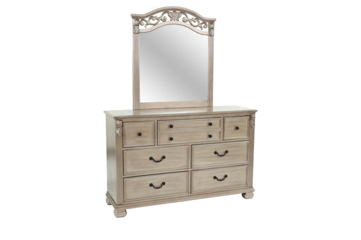 Mcraft Mirror in Antique Silver - Marjories Furniture (Las Vegas, NV)