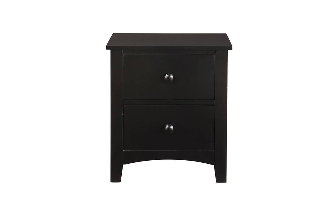 Mcraft Night Stand in Black - Marjories Furniture (Las Vegas, NV)