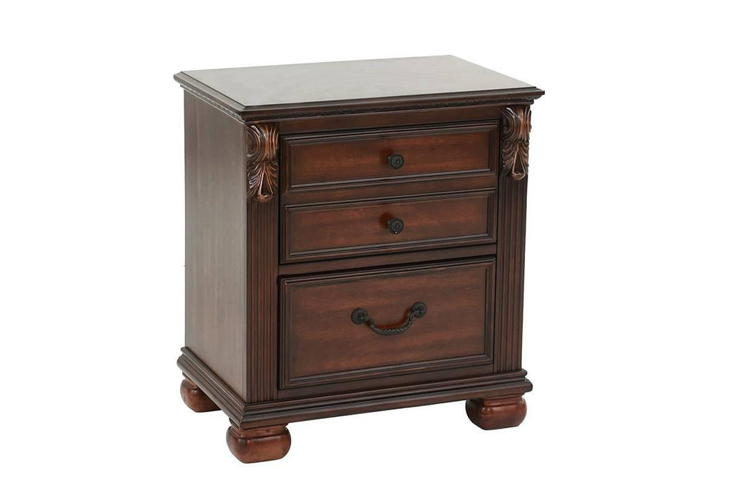 Mcraft Night Stand in Dark Cherry - Marjories Furniture (Las Vegas, NV)