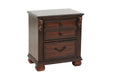 Mcraft Night Stand in Dark Cherry - Marjories Furniture (Las Vegas, NV)