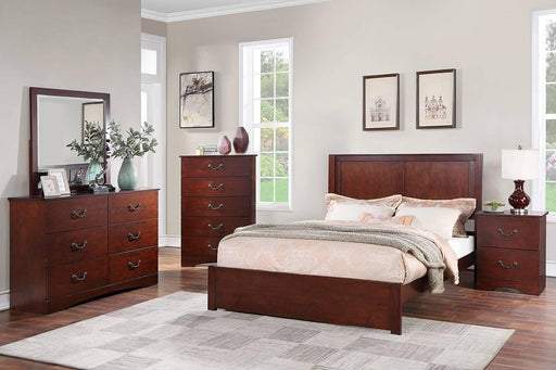 Mcraft Queen Bed in Cherry - Marjories Furniture (Las Vegas, NV)