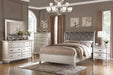 Mcraft Eastern King Bed/Silver Finish in Silver - Marjories Furniture (Las Vegas, NV)