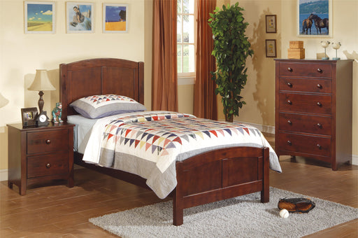 Mcraft Twin Bed in Cherry - Marjories Furniture (Las Vegas, NV)