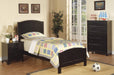 Mcraft Twin Bed in Black - Marjories Furniture (Las Vegas, NV)