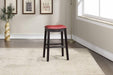 Sfvnco Bar Stool in Burgundy Pu/Espresso Frame - Marjories Furniture (Las Vegas, NV)