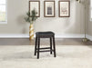 Sfvnco Counter Stool in Black Pu/Espresso Frame - Marjories Furniture (Las Vegas, NV)