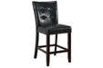 Sfvnco High Chair/Black Pu in Espresso - Marjories Furniture (Las Vegas, NV)