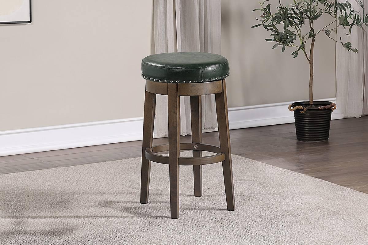 Olive Green and Walnut