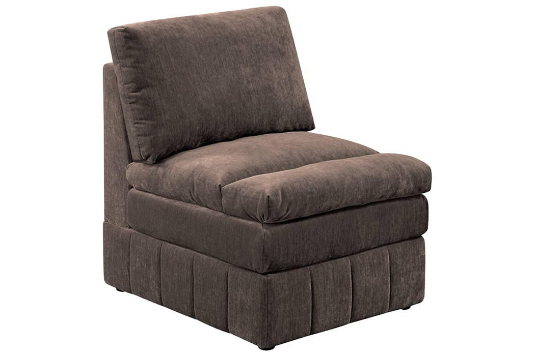 Taiyus Armless Chair in Mink - Marjories Furniture (Las Vegas, NV)