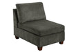 Taiyus Armless Chair in Grey - Marjories Furniture (Las Vegas, NV)
