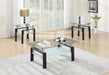 Tjitra 3-Pcs Occasional Table Set in Clear Black - Marjories Furniture (Las Vegas, NV)