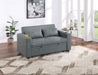 Uniqvn Convertible Sofa in Black Gray - Marjories Furniture (Las Vegas, NV)