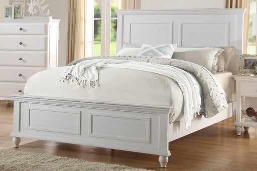 Vfvnco Queen Bed-White in White - Marjories Furniture (Las Vegas, NV)