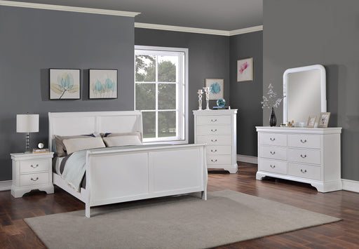 Vfvnco Queen Bed in White - Marjories Furniture (Las Vegas, NV)