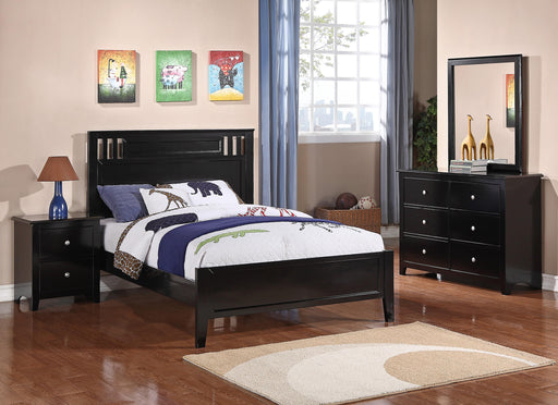 Vfvnco Twin Bed in Black - Marjories Furniture (Las Vegas, NV)