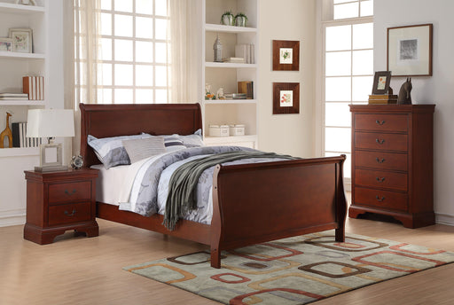Vfvnco Twin Bed/Cherry in Cherry - Marjories Furniture (Las Vegas, NV)