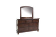 Viethn Mirror in Antique Cherry - Marjories Furniture (Las Vegas, NV)