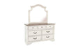 Viethn Dresser in Antique White - Marjories Furniture (Las Vegas, NV)