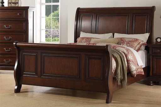 Viethn Queen Bed/Antique Cherry Finish in Antique Cherry - Marjories Furniture (Las Vegas, NV)
