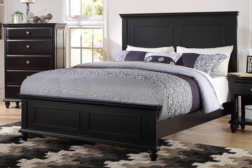 Vfvnco Queen Bed-Black in Black