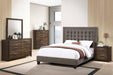 Vphong Queen Bed in Brown / Espresso - Marjories Furniture (Las Vegas, NV)